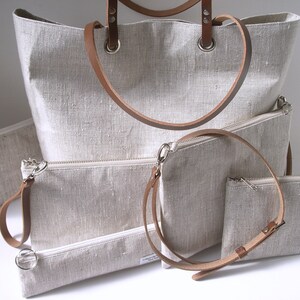 Simple Linen Tote Bag image 5