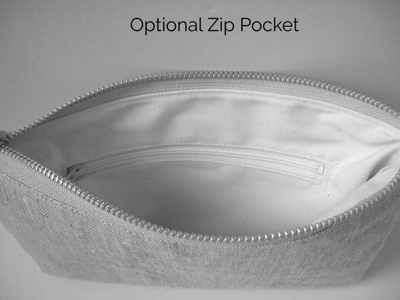 Casual Clutch Bag, Simple Linen Wristlet image 7