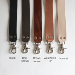 Leather Straps for Bags, Leather CrossBody Straps for Handbags, 1.25 inch