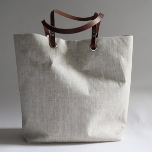 Simple Linen Tote Bag image 8