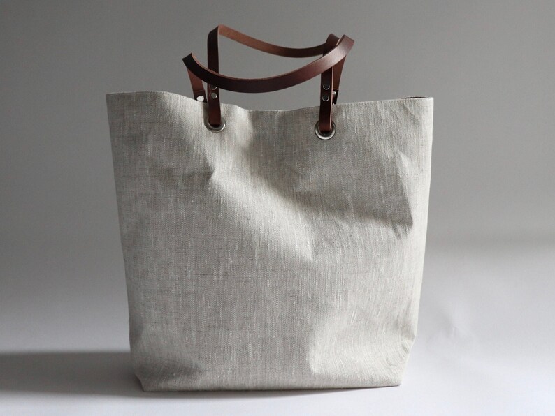 Simple Linen Tote Bag image 8