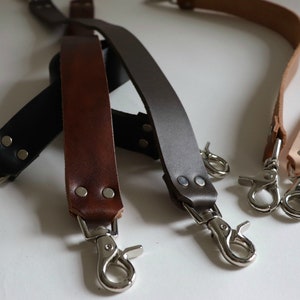 Leather Straps for Bags, Leather CrossBody Straps for Handbags, 1.25 inch image 5
