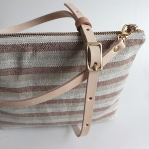 Casual Crossbody Bag in Woven Linen image 5
