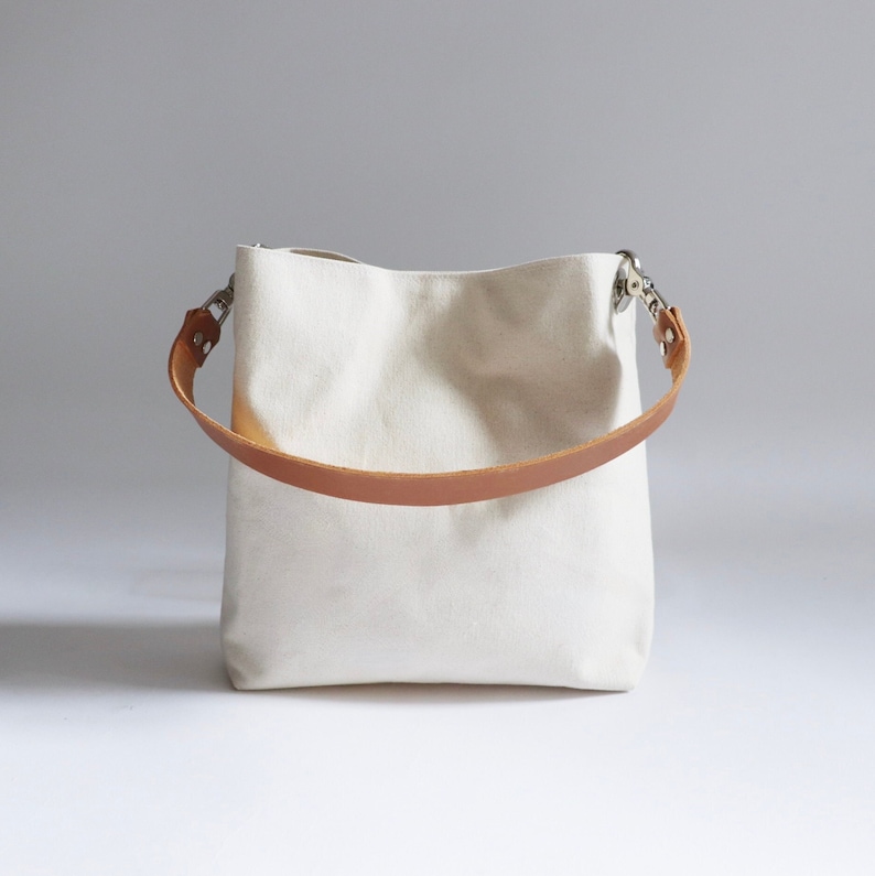 Canvas Hobo Bag, Medium Size Tote image 10