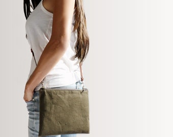 Casual  Linen Crossbody Bag