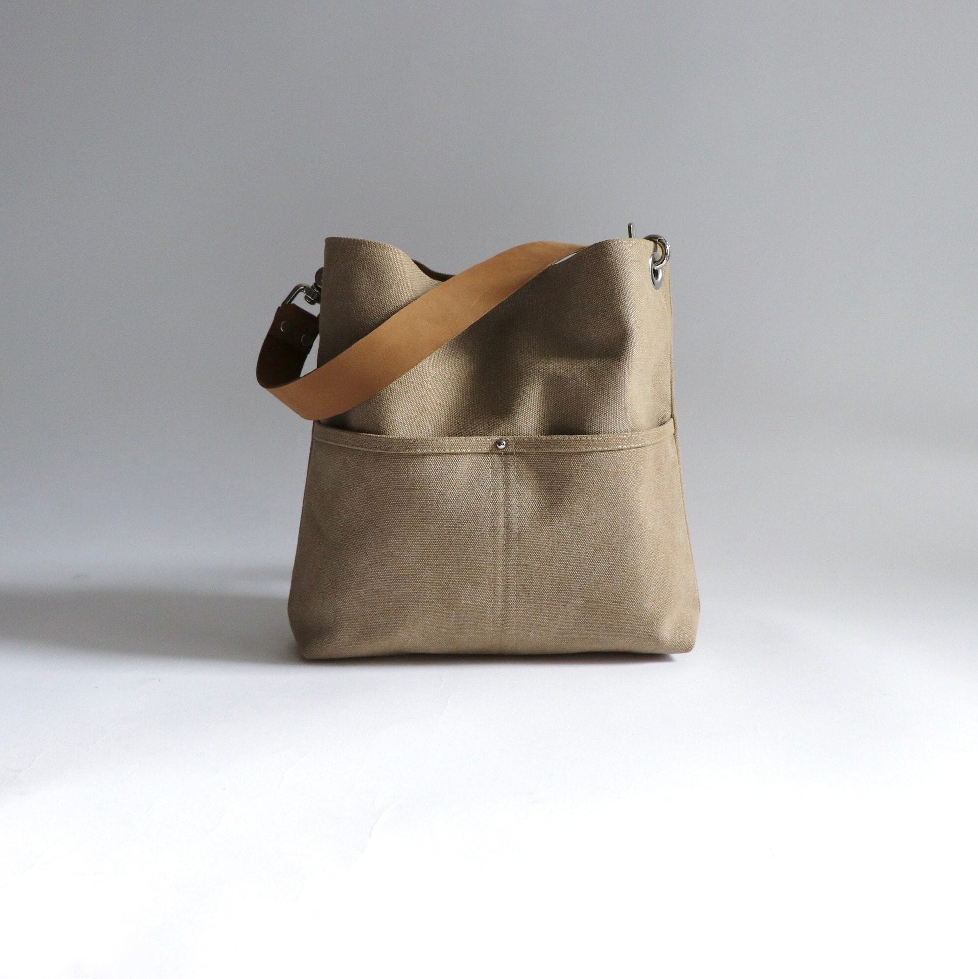 トートバッグ rolarola SUEDE HOBO BAG CAMEL 5007145464 IKKS-SAC~HOBO~CAMEL~CUIR~