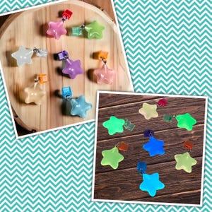 Charm de estrella para Kindle que brilla en la oscuridad - Charm para teléfono - Charm USB - Charm de mini llavero - Tapón antipolvo - Merchandising de libros - Smartphone, Celular