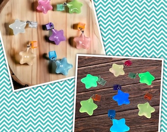 Charm de estrella para Kindle que brilla en la oscuridad - Charm para teléfono - Charm USB - Charm de mini llavero - Tapón antipolvo - Merchandising de libros - Smartphone, Celular