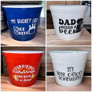 Custom Ice Bucket Gift Beer Bucket Personalized Ice Bucket plastic available