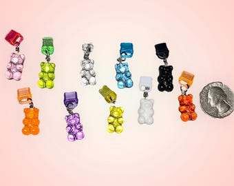 Bear Kindle Charm - Phone Charm - USB Charm - Mini Keychain Charm - Dust Plug - Bookish Merch - Smartphone, Accessories Cellphone