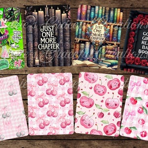 Kindle Insert Kindle Stickers E-Reader Clear Laminate/or Holographic Insert Kindle Cardstock Decor Bookish Accessories Gift for Book Lover