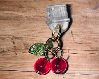 Charm para Kindle Cherry - Charm para teléfono - Charm USB - Charm para llavero mini - Tapón antipolvo - Merchandising de libros - Smartphone, Accesorios para celular
