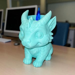 Dragon Pen and Pencil Desktop Holder Cup Desk Gift