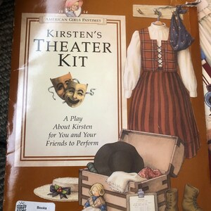 American Girl Pastimes Kirstens Theater Kit Rollenspiel Schauspiel Kit Theaterstucke Amerika 1854 Kostumideen Requisite und Set Etsy