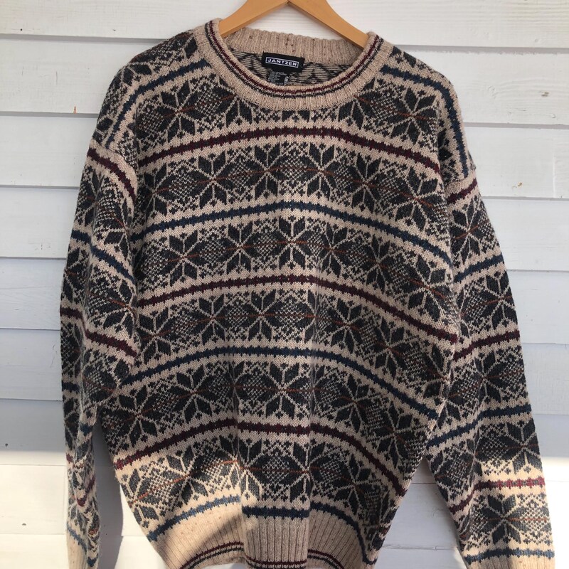 JOHN WEITZ wool knit sweater made in USA, men's size M /eaa510359