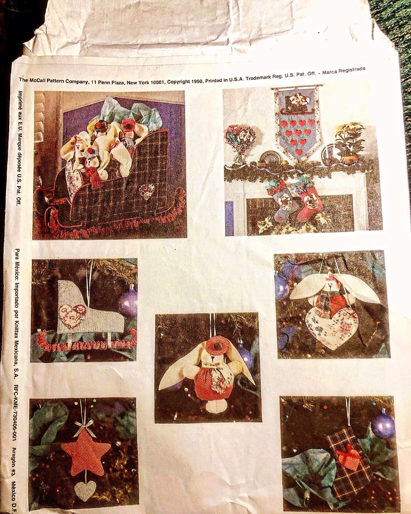 Vintage Mccalls 4954 Crafts Pattern Christmas Craft - Etsy