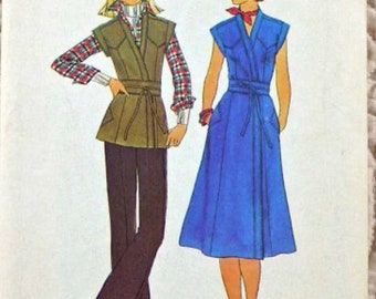 Vintage Simplicity 7796 Pattern, Top, Dress, Shirt, size 14, sewing pattern, women sewing pattern, sewing pattern, uncut