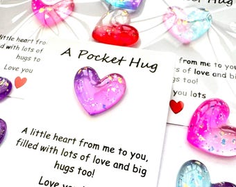 Resin Heart Pocket Hug: Mini Keepsake Gift Card - NEW DIY Bundles Now Available!