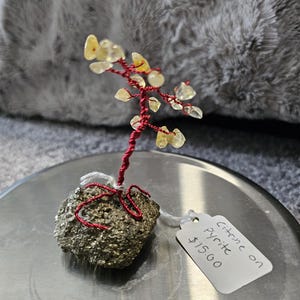 Crystal Tree - Citrine on Pyrite