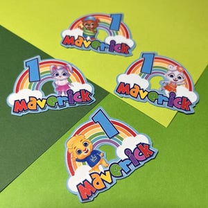 Lucas and Friends Custom Cupcake toppers 12 pack, party decor cupcake decorations