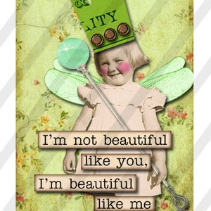 Digital Collage Sheet,Download ,1 X 2 inch, Domino Encouragement Fairies, 1x2 Sheet no. FS285 Instant Download image 3