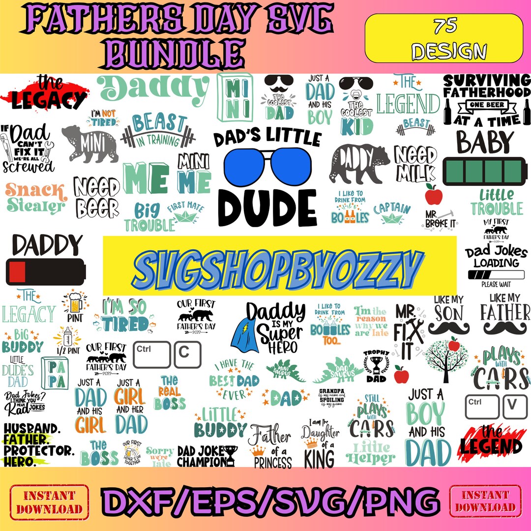Fathers Day Svg Bundle, Dad Svg, Father Svg, Papa Svg, Best Dad Ever ...