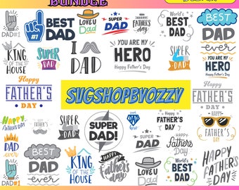 Fathers Day Svg Bundle, Dad Svg, Father Svg, Papa Svg, Best Dad Ever ...