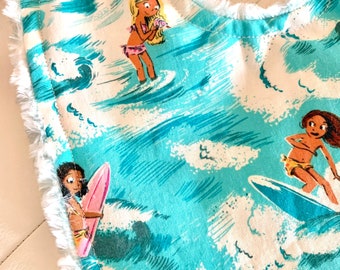 Malibu Beach Baby Minky Drool Bib