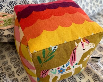 Vintage Look Toy Fabric Block