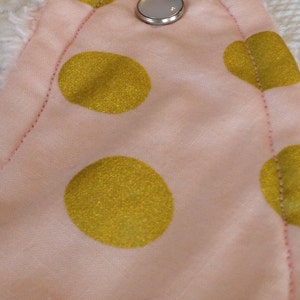 Sweet Pink and Gold Dot Bib image 5