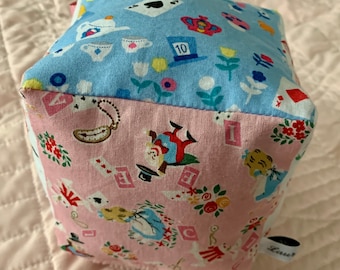 Alice in Wonderland Fabric Block