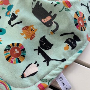 Animal Parade Minky Drool Bib