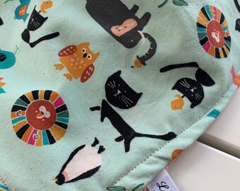 Animal Parade Minky Drool Bib