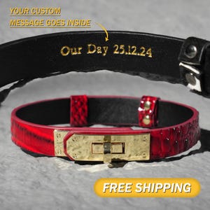 Personalisierte faux Leder Choker Frau Halskette mit Namen, Benutzerdefinierte Choker mit Ihrem Text Name Halskette einstellbare Größe mehr Farben