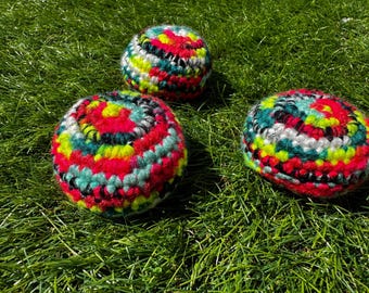 Hacky Sack de style rétro, sac pour les pieds, balles de jonglerie