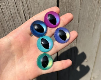 24mm Cat/Snake/Dragon Pupil Safety Eyes For Amigurumi Crochet Stuffed Animal Plushies