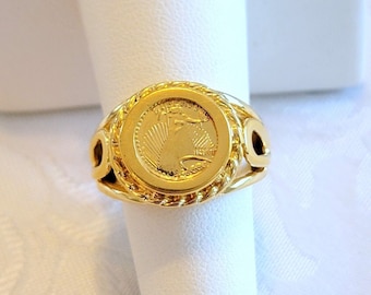 Lind Liberty Ring 14 KT HGE Size 7