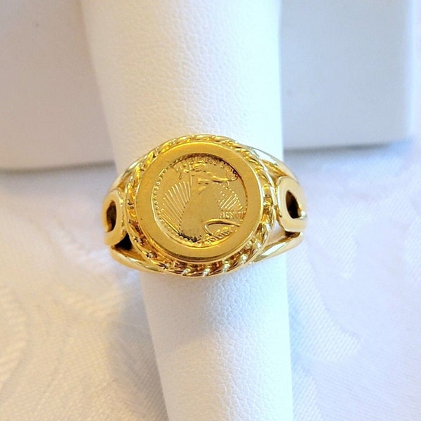 Lind Liberty Ring 14 KT HGE Size 7