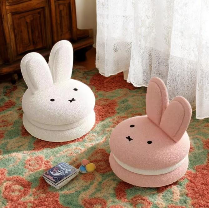 Cute Bunny Kids Miffy Sofa - Toddler Learning Chair, Plush Cartoon Seat for Boys & Girls, Baby Reading Corner, Small Soft Chair