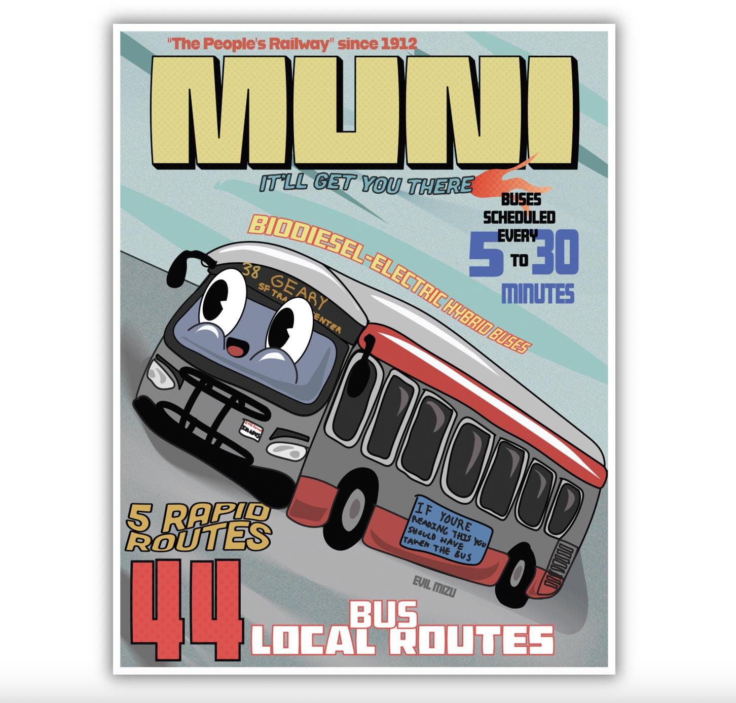 MUNI 8.5" x 11" Print