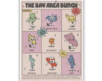 Bay Area Bunch 8.5" x 11" Print