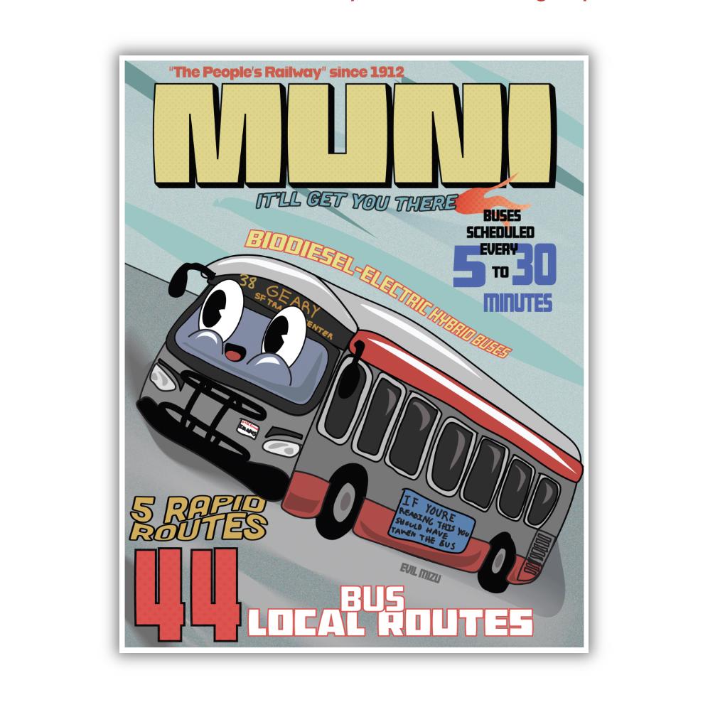 MUNI Poster (11 X 14) - Etsy