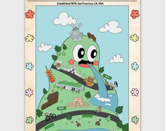 Golden Gate Park Postcard