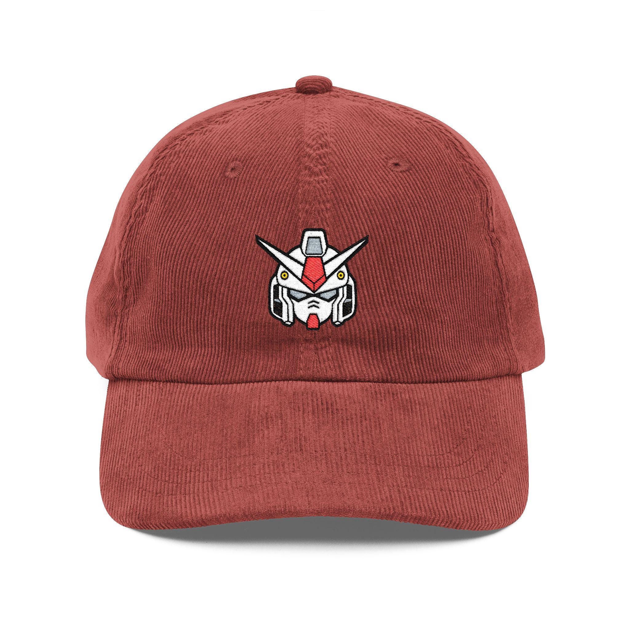 Gundam Robot Embroidered Cap | Anime Inspired Corduroy Hat