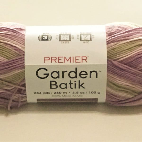 DISCONTINUED Dusty Rose Garden Batik Yarn by Premier Yarn, micro acrylic yarn, 3 weight yarn, self-striping yarn, knitting yarn, crochet