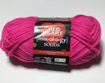 Discontinued Red Heart Pink Acrylic Yarn: Super Bulky #6