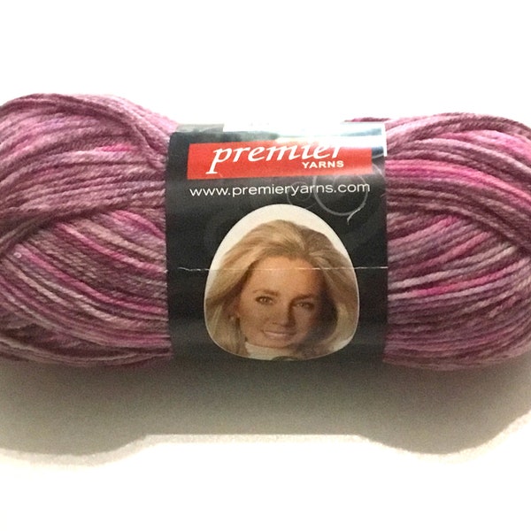 DISCONTINUED Pink Sugar Serenity Sock Yarn by Premier Yarns, fingerling yarn, merino mix yarn, knitting yarn, crocheting yarn, crafting yarn