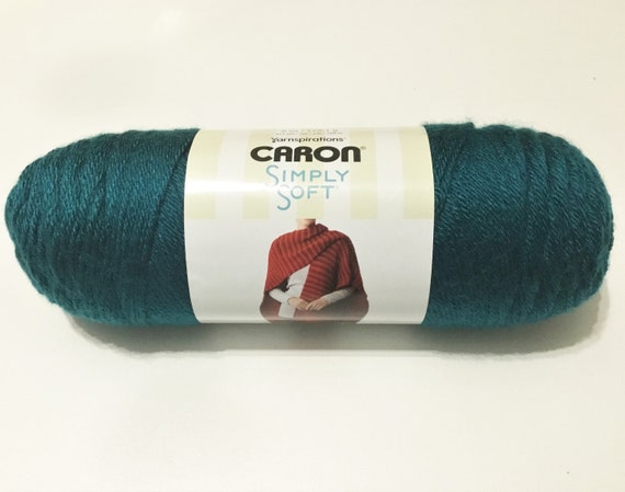 PAGODA SIMPLY SOFT by Caron Yarn, Green-blue Yarn, 4 Weight Yarn, Acrylic  Yarn, for Knitting, for Crocheting, for Crafting, Garments, Yarn 