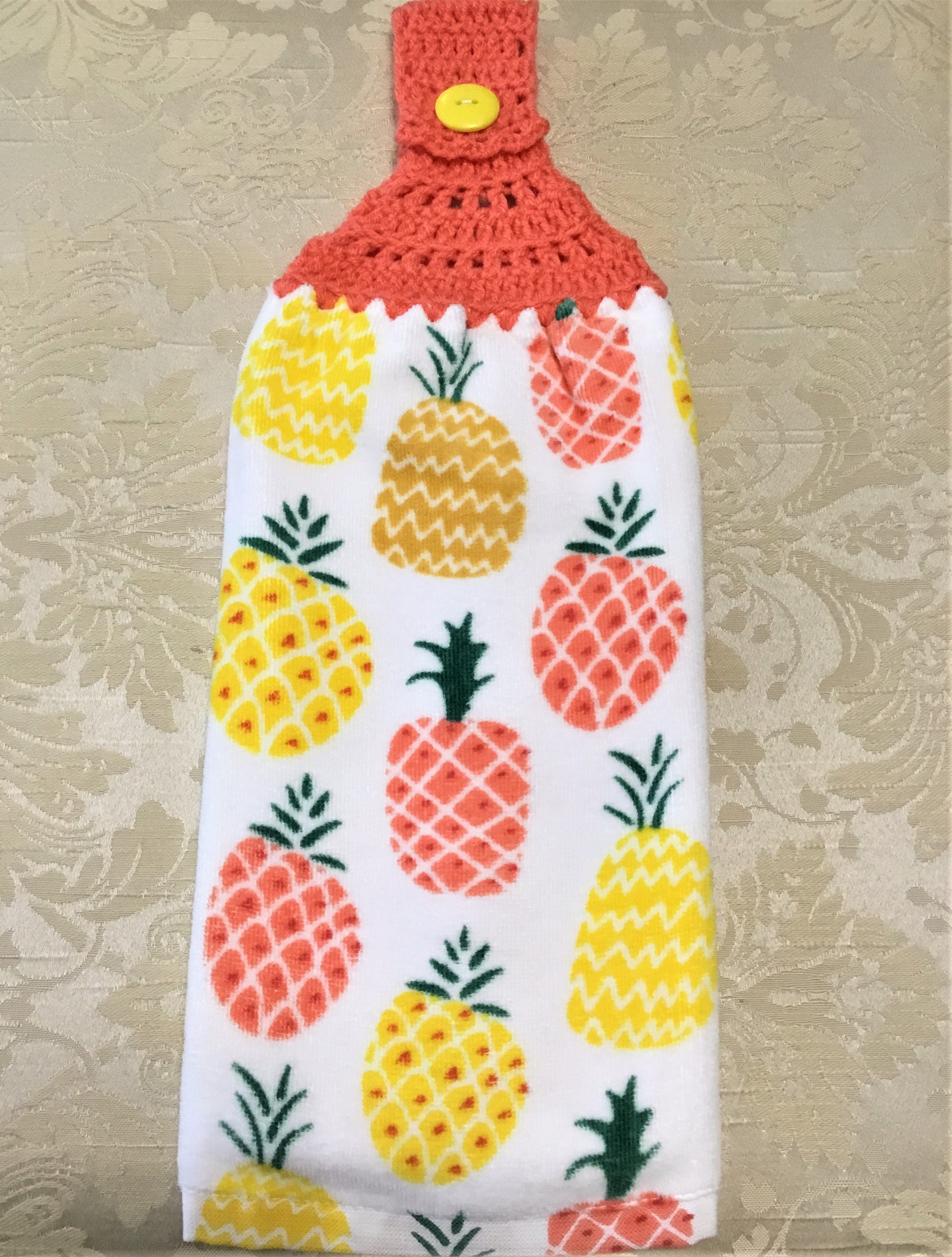 Watercolor Pineapple Pattern Hand Towel Bath Towels For Home Outdoor
