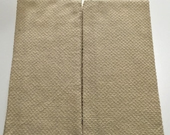 Light Tan set of 2 thick cotton kitchen towels, dish towel, hand towel, kitchen decor, hostess gift, housewarming gift